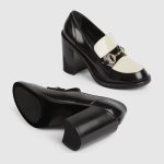 Gucci Women’s heeled loafer with Horsebit - Image 6